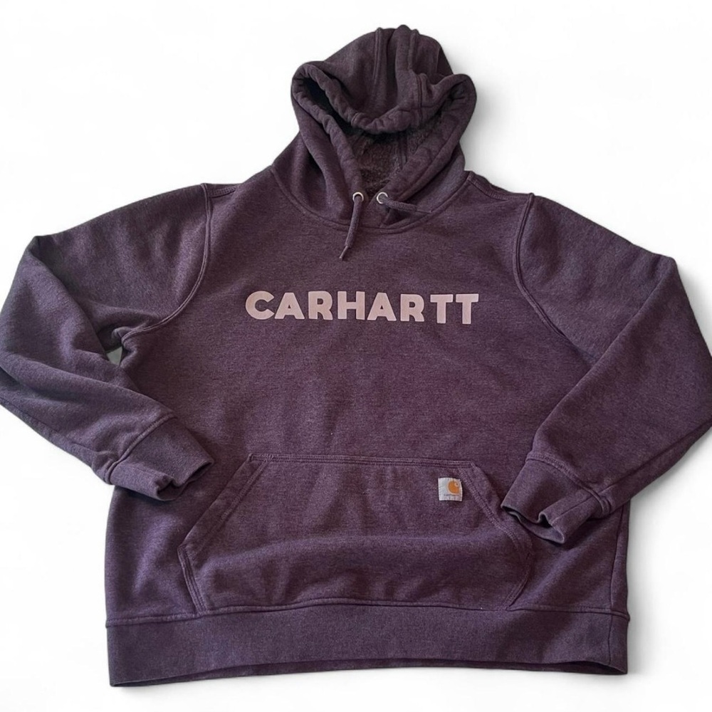 Carhartt Relaxed Fit Midweight Logo Graphic Hoodie Sweatshirt (XL)